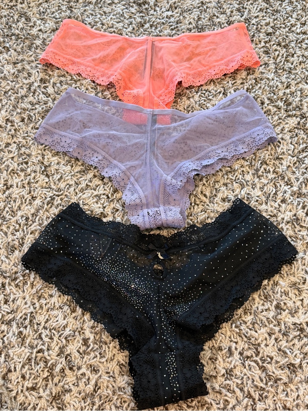 NWOT Victoria’s Secret Set of 3 Panties Undies Very Sexy Cheeky Style size S - Picture 7 of 10